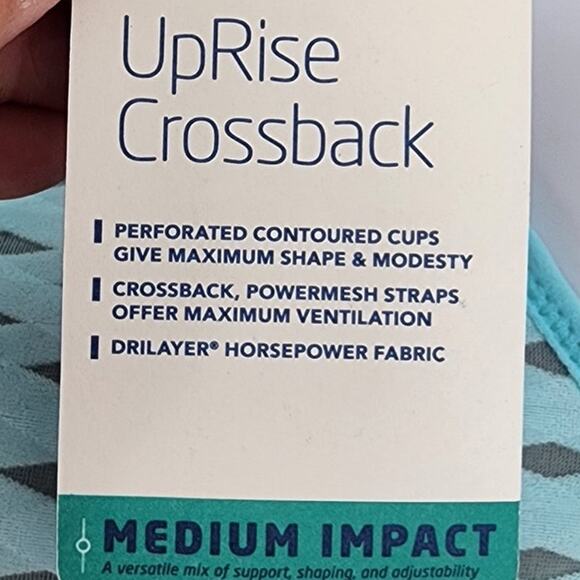 New NWT Brooks Uprise Crossback Ice Mesh Medium Impact Large A/B Cup - Picture 8 of 8